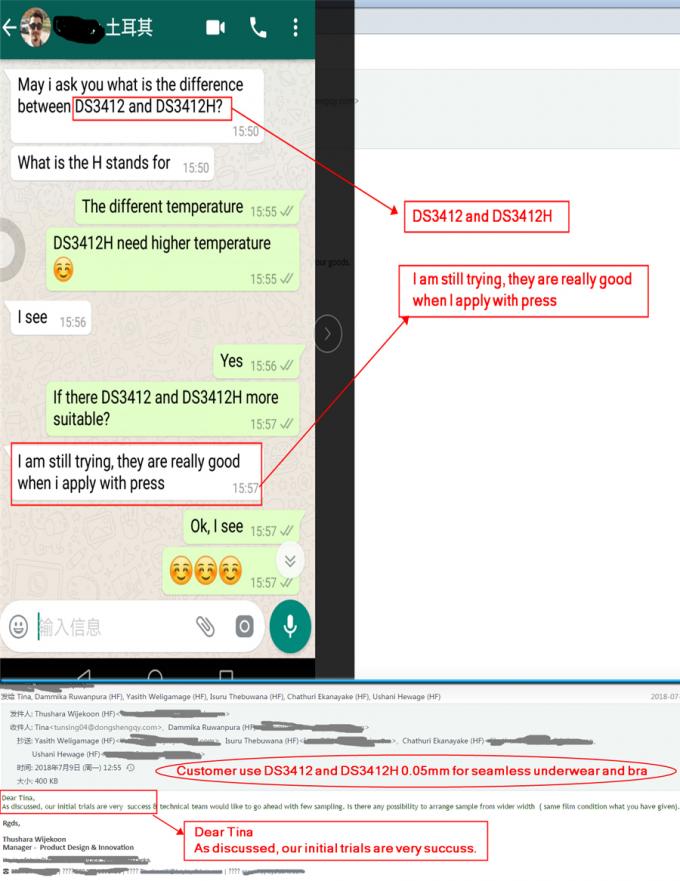 Nevelrijke doorzichtige polyurethaanklevende film plastic TPU-film voor mobiele telefoons 4